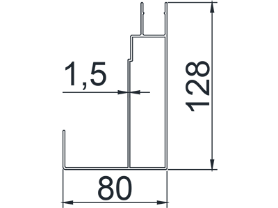 F150 Легкий тип водостока для перголы с жалюзи